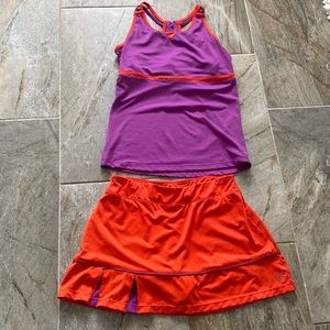 Tennis outfit top & skirt 🎾